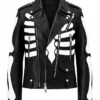 Axl Ros Skeleton Black Biker Jacket