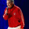 BST Hyde Park Robbie Williams Red Sequin Track Jacket