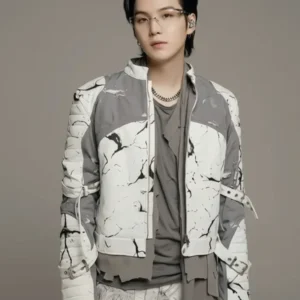 BTS World Tour Arirang Suga LIMA PERU Leather Jacket
