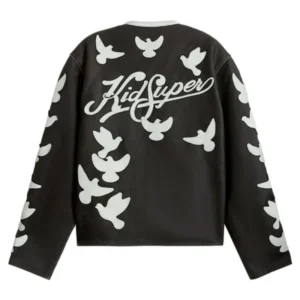 Black Biker Style Leather Jacket