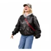 Black Bomber Jacket for Women