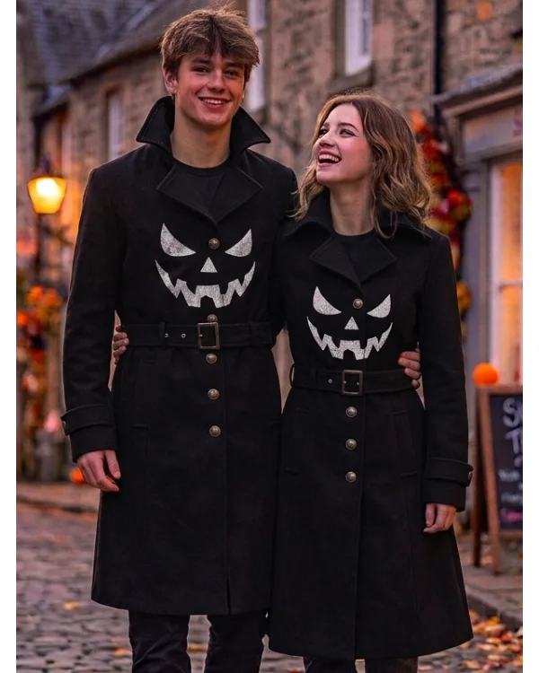 Black Gothic Couple Coat