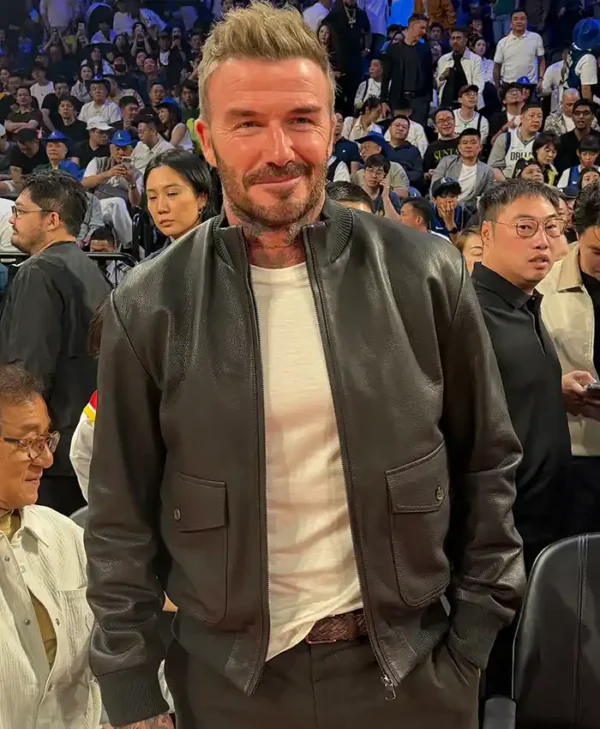 Black Leather Celebrity Jacket