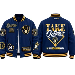 Brewers NLCS Champions Take October Win Our Way Blue Jacket