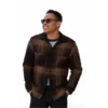 Brown Patterned Fashion Jacket