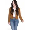 Brown Suede Leather Jacket