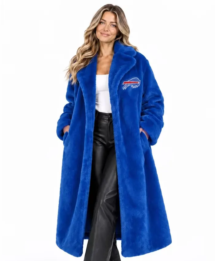Buffalo Bills FABGATING by Cuce Royal Fur Jacket Coat