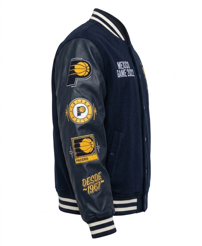Buy Chamarra NBA Mexico City Game 2026 Navy Varsity Jacket