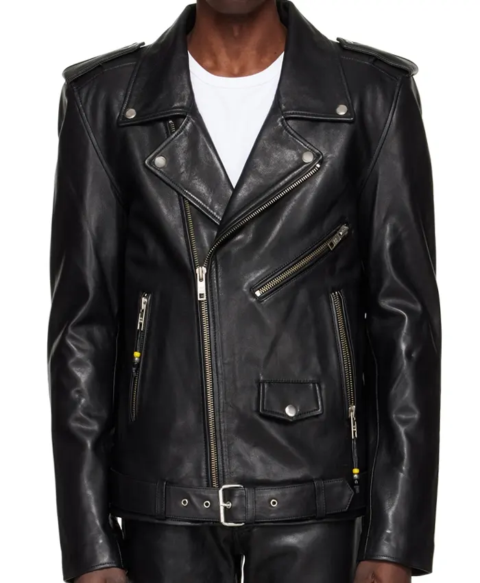 Buy Deebo Samuel Sr Pregame Black Leather Jacket
