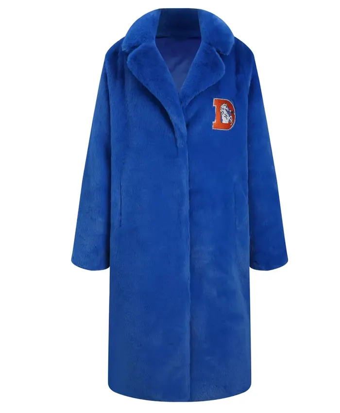 Buy Denver Broncos FABGATING by Cuce Royal Blue Fur Coat