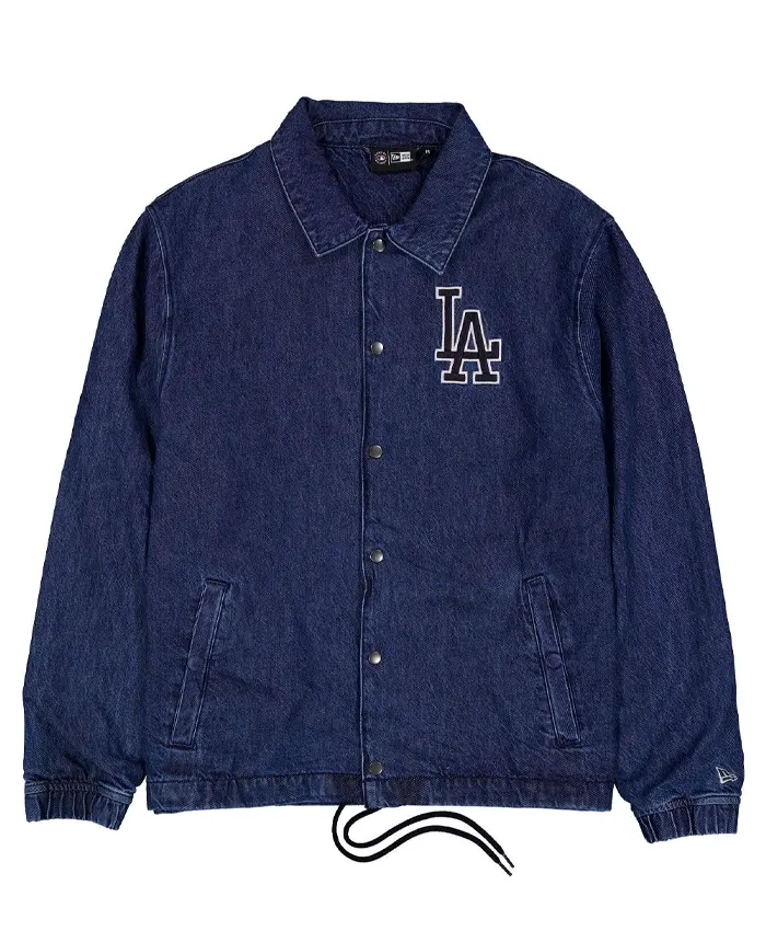 Buy Los Angeles Dodgers Blue Denim Coaches Jacket