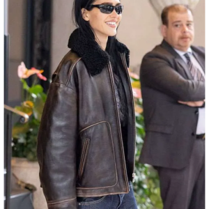 Buy Milan Fashion Week Amelia Gray Hamlin Leather Jacket