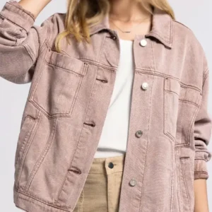 Buy Pink Denim Jacket