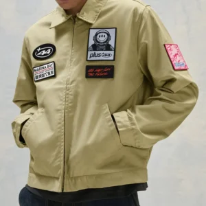 Buy Plus 44 Patch Utility Jacket Sand Khaki