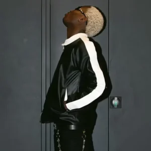 Buy TML Vibez Black Leather Jacket
