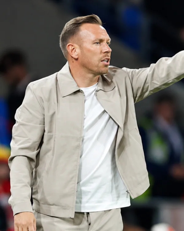 Buy Wales Craig Bellamy Beige Jacket