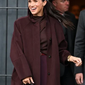CRS Nottingham Meghan Burgundy Markle Coat