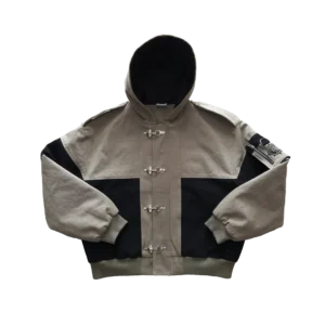 Canvas Clasp Bomber Jacket