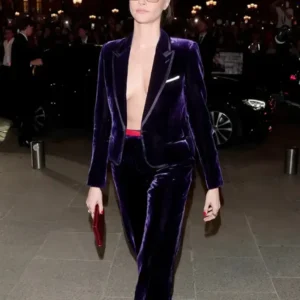 Cara Delevingne Velvet Blazer