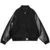 Carhartt x Nike x Surplus Black Wool & Leather Jacket