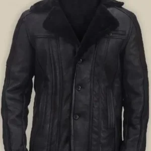 Carlos Three Pockets Buttoned Closure Shearling Jacket