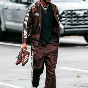 Carnell Tate Adidas Brown Track Jacket