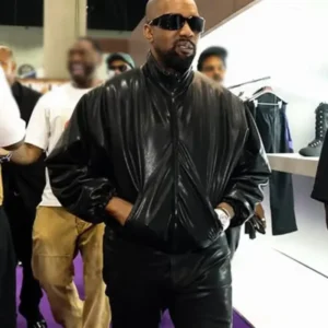 Celebrity Inspired Black Leather Jacket