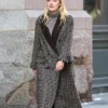 Celebrity Inspired Checked Coat