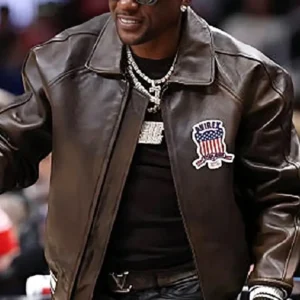 Chicago Bulls v Atlanta Hawks Leather Jacket