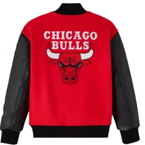 Chicago Bulls x OVO Raglan Full-Snap Varsity Jacket