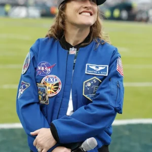 Christina Koch NASA Eagles Blue Flight Jacket