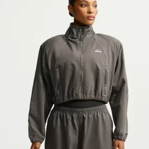 Cropped Nylon Jacket