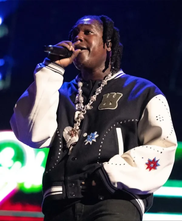 Don Toliver Milwaukee Wales Bonner Blue Varsity Jacket