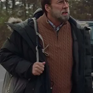 Dream Scenario Nicolas Cage Black Parka Jacket