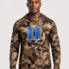 Duke Blue Devils 2026 Military Sideline Hooded Camo T-Shirt