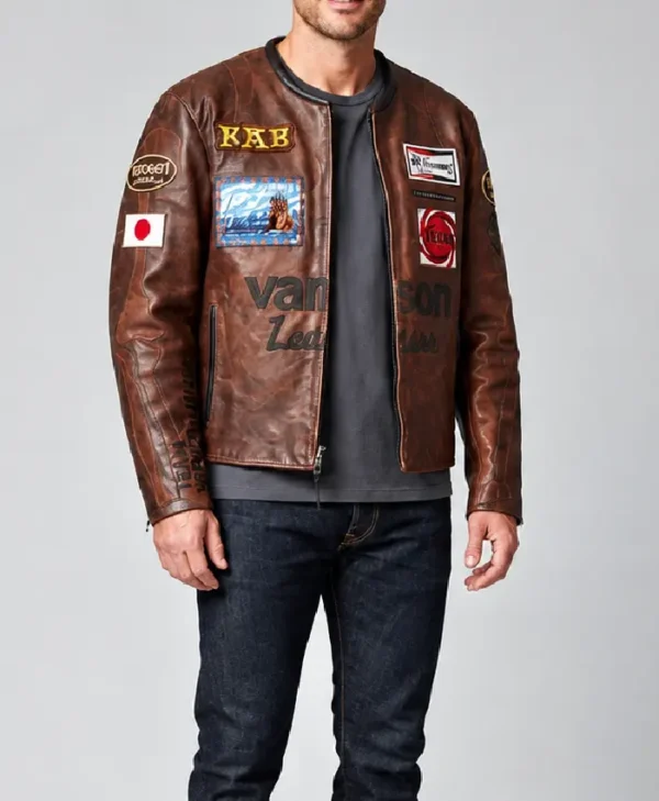 FAF Brown Leather Jacket
