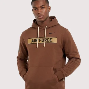 Falcons Air Force 2026 Military Dri-FIT Brown Hoodie