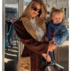Fashionable Fur Trim Outerwear