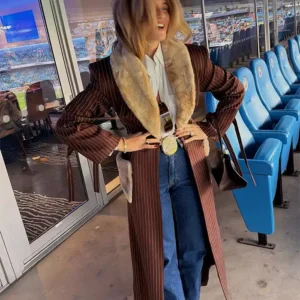 Fur Trim Coat for Women