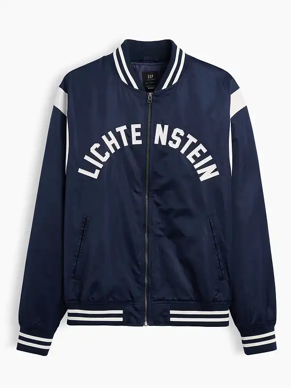 Gap x Lichtenstein Whitney Standing Explosion Varsity Jacket