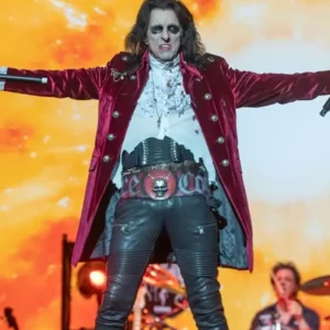 Get Alice Cooper Hollywood Vampires Red Velvet Coat