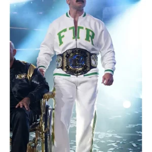 Get All Elite Wrestling 2026 Dax Harwood White Tracksuit