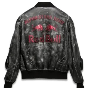 Get Alpinestars RSRV x Red Bull Distressed Leather Jacket