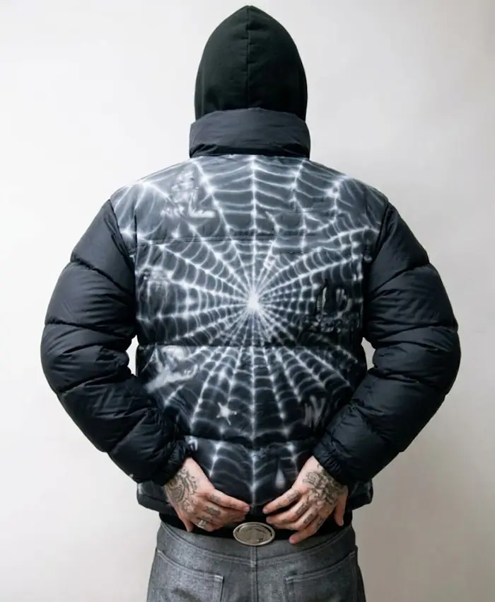 Get Awake NY x North Face 700 Nuptse Spiderweb Jacket