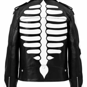 Get Axl Ros Skeleton Black Biker Jacket