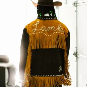 Get Ceedee Lamb Custom Nike x Bode Suede Fringe Jacket