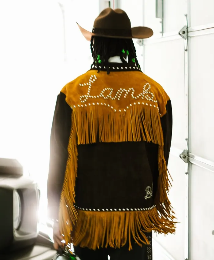 Get Ceedee Lamb Custom Nike x Bode Suede Fringe Jacket