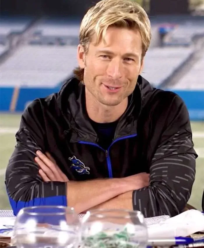 Get Chad Powers S02 Russ Holliday Black Track Jacket