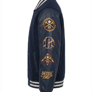Get Chamarra NBA Mexico City Game 2026 Navy Varsity Jacket