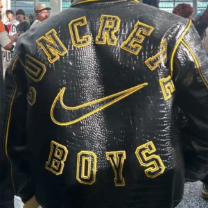 Get Concrete Boys x Nike Gator Leather Jacket